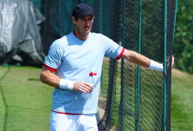 Mandatory Credit: Photo by Javier Garcia Shutterstock (12994278d) Andy Murray training Wimbledon Tennis Championship Practice and Previews, The All England Lawn Tennis and Croquet Club, London, UK - 21 Jun 2022 Wimbledon Tennis Championship Practice and Previews, The All England Lawn Tennis and Croquet Club, London, UK - 21 Jun 2022  Copyright: xJavierxGarcia Shutterstockx 12994278d
