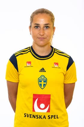 220621 Felicia Saving poserar för ett porträtt under en fotografering med det svenska U23-damlandslaget i fotboll den 21 juni 2022 i Helsingborg. Copyright: MATHILDAxAHLBERG BB220621BB133