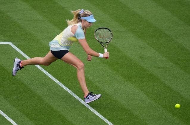Mandatory Credit: Photo by Dave Shopland Shutterstock (12992813dx) Great Britain s Katie Boulter action in her 2nd round win in 3 sets on centre court Rothesay International Eastbourne, Tennis, Devonshire Park, Eastbourne, UK - 21 Jun 2022 Rothesay International Eastbourne, Tennis, Devonshire Park, Eastbourne, UK - 21 Jun 2022  Copyright: xDavexShopland Shutterstockx 12992813dx