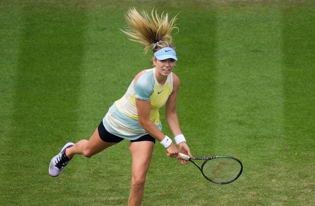 Mandatory Credit: Photo by Dave Shopland Shutterstock (12992813dt) Great Britain s Katie Boulter action in her 2nd round win in 3 sets on centre court Rothesay International Eastbourne, Tennis, Devonshire Park, Eastbourne, UK - 21 Jun 2022 Rothesay International Eastbourne, Tennis, Devonshire Park, Eastbourne, UK - 21 Jun 2022  Copyright: xDavexShopland Shutterstockx 12992813dt
