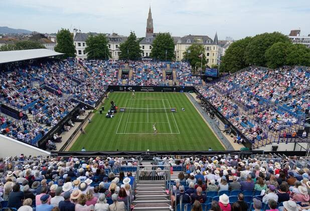 Mandatory Credit: Photo by Dave Shopland Shutterstock (12992813ek) Great Britain s Katie Boulter action in her 2nd round win in 3 sets on centre court Rothesay International Eastbourne, Tennis, Devonshire Park, Eastbourne, UK - 21 Jun 2022 Rothesay International Eastbourne, Tennis, Devonshire Park, Eastbourne, UK - 21 Jun 2022  Copyright: xDavexShopland Shutterstockx 12992813ek