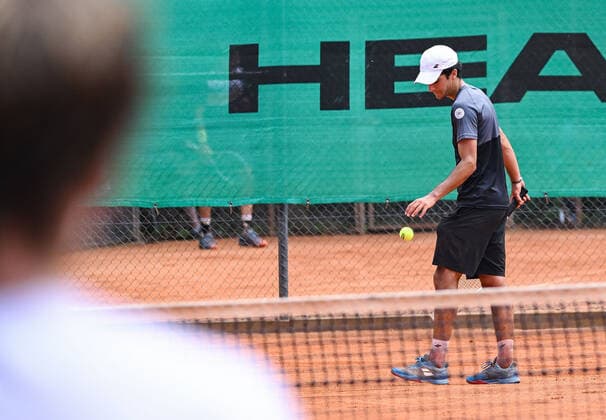 22.06.2022, xpsx, Tennis ITF-Turnier beim TC Bruchköbel, v.l. Taym Al Azmeh (GER) Bruchköbel Hessen Deutschland (DEU)