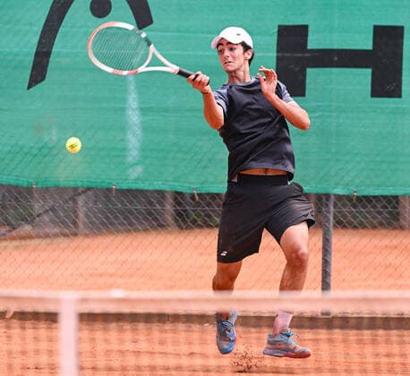 22.06.2022, xpsx, Tennis ITF-Turnier beim TC Bruchköbel, v.l. Taym Al Azmeh (GER) Bruchköbel Hessen Deutschland (DEU)
