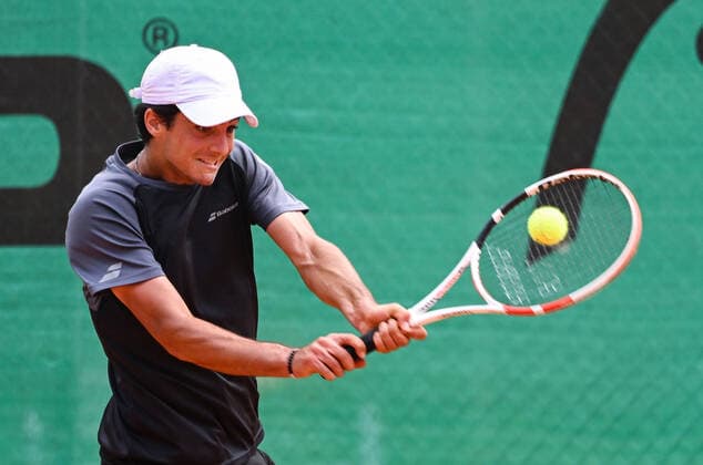 22.06.2022, xpsx, Tennis ITF-Turnier beim TC Bruchköbel, v.l. Taym Al Azmeh (GER) Bruchköbel Hessen Deutschland (DEU)