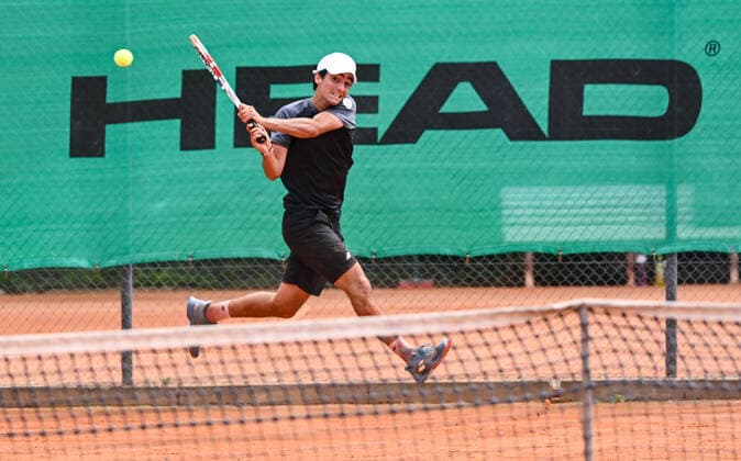 22.06.2022, xpsx, Tennis ITF-Turnier beim TC Bruchköbel, v.l. Taym Al Azmeh (GER) Bruchköbel Hessen Deutschland (DEU)
