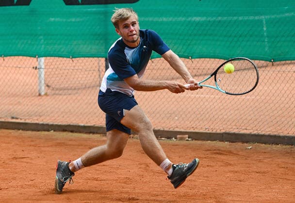 22.06.2022, xpsx, Tennis ITF-Turnier beim TC Bruchköbel, v.l. Matthew William Donald (CZE) Bruchköbel Hessen Deutschland (DEU)
