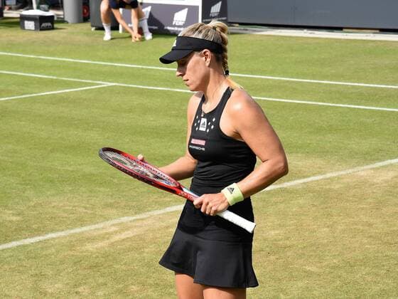 22.06.2022 Bad Homburg vor der Höhe, Kurpark, Tennis WTA, Tennis Damen 250 Bad Homburg Open Achtelfinale Lucia Bronzetti gegen Angelique Kerber Bild zeigt: Angelique Kerber emspor, DFL regulations prohibit any use of photographs as image sequences and or quasi-video