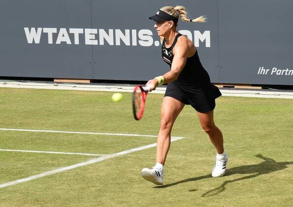 22.06.2022 Bad Homburg vor der Höhe, Kurpark, Tennis WTA, Tennis Damen 250 Bad Homburg Open Achtelfinale Lucia Bronzetti gegen Angelique Kerber Bild zeigt: Angelique Kerber emspor, DFL regulations prohibit any use of photographs as image sequences and or quasi-video