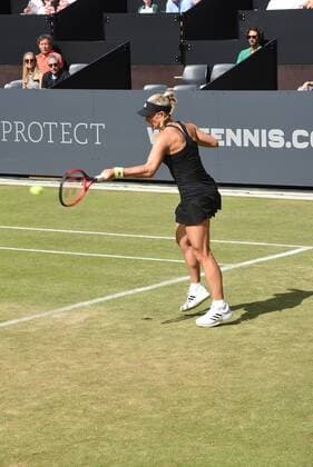 22.06.2022 Bad Homburg vor der Höhe, Kurpark, Tennis WTA, Tennis Damen 250 Bad Homburg Open Achtelfinale Lucia Bronzetti gegen Angelique Kerber Bild zeigt: Angelique Kerber emspor, DFL regulations prohibit any use of photographs as image sequences and or quasi-video