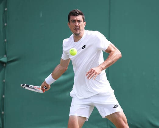TENNIS - Wimbledon 2022 LONDON,ENGLAND,23.JUN.22 - TENNIS - ATP, Tennis Herren World Tour, Wimbledon, Grand Slam, qualification. Image shows Sebastian Ofner (AUT).  GEPAxpictures xAlanxGrieves