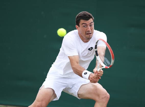 TENNIS - Wimbledon 2022 LONDON,ENGLAND,23.JUN.22 - TENNIS - ATP, Tennis Herren World Tour, Wimbledon, Grand Slam, qualification. Image shows Sebastian Ofner (AUT).  GEPAxpictures xAlanxGrieves