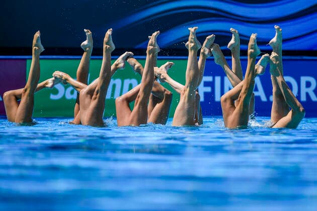 Sport Themen der Woche KW25 Sport Bilder des Tages Team Italy ITA Highlight Routine Preliminary Artistic Swimming FINA 19th World Championships Budapest 2022 Budapest, Alfred Hajos Complex 23 06 22 Photo Andrea Masini Deepbluemedia Insidefoto AndreaXMasini