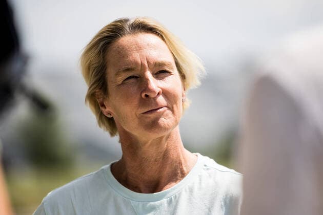 Frauen Nationalmannschaft Media Day; 16.06.2022 Martina Voss-Tecklenburg (Bundestrainerin) im ZDF Interview Frauen Nationalmannschaft Media Day, Herzogenaurach, Adi-Dassler Stadion Copyright: xBEAUTIFULxSPORTS Wunderlx