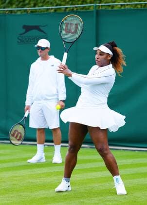 Mandatory Credit: Photo by Javier Garcia Shutterstock (12999923c) Serena Williams practices Wimbledon Saturday Practice, Wimbledon, London, UK - 25 Jun 2022 Wimbledon Saturday Practice, Wimbledon, London, UK - 25 Jun 2022  Copyright: xJavierxGarcia Shutterstockx 12999923c