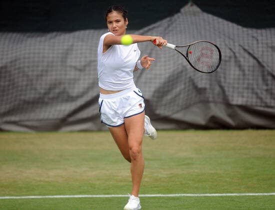 Tennis - 2022 All England Championships - Pre-evemnt practice - Wimbledon - Saturday 25th June 2022 Emma Raducanu of GBR 