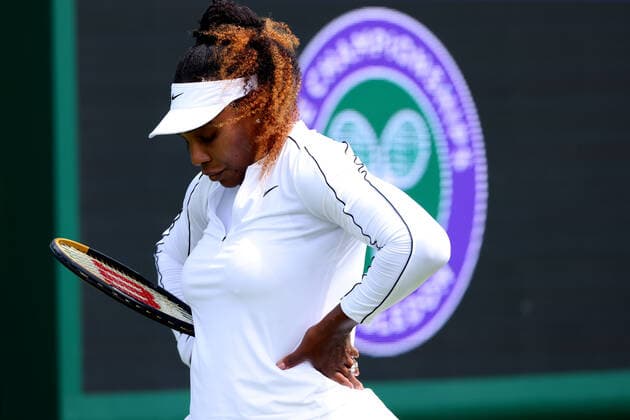 25th June 2022, All England Lawn Tennis and Croquet Club, London, England; Wimbledon Tennis tournament; Serena Williams during her practice session with Ons Jabeur  ActionPlus12402280 ShaunxBrooks