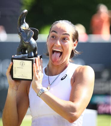 Caroline Garcia freut sich ueber ihren Turniersieg in Bad Homburg Bad Homburg Open, Tennis 25.06.2022 Bad Homburg Open, Tennis 25.06.2022 Bad Homburg Copyright: xEibner-Pressefotox EP_RWS