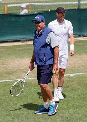 Andy Murray trainiert mit Trainer, coach Ivan Lendl Training, Aorangi Park Tennis - Wimbledon 2022 - Grand Slam ITF ATP, Tennis Herren WTA, Tennis Damen - AELTC - London - - Great Britain - 26 June 2022. Copyright: xJuergenxHasenkopfx
