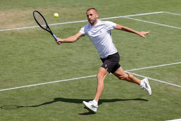 Daniel Evans, Training, Aorangi Park Tennis - Wimbledon 2022 - Grand Slam ITF ATP, Tennis Herren WTA, Tennis Damen - AELTC - London - - Great Britain - 26 June 2022. Copyright: xJuergenxHasenkopfx
