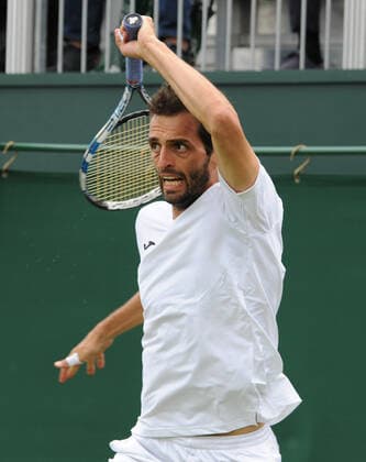 Tennis - 2022 Wimbledon Championships - Week One - Day One (Monday) - All England Lawn Tennis Club, Wimbledon - Monday 27th June 2022 Casper Ruud v Albert Ramos - Vinolas. Casper Ruud 