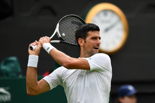 Mandatory Credit: Photo by James Veysey Shutterstock (13002284r) Novak Djokovic during his first round match Wimbledon Tennis Championships, Day 2, The All England Lawn Tennis and Croquet Club, London, UK - 27 Jun 2022 Wimbledon Tennis Championships, Day 2, The All England Lawn Tennis and Croquet Club, London, UK - 27 Jun 2022  Copyright: xJamesxVeysey Shutterstockx 13002284r