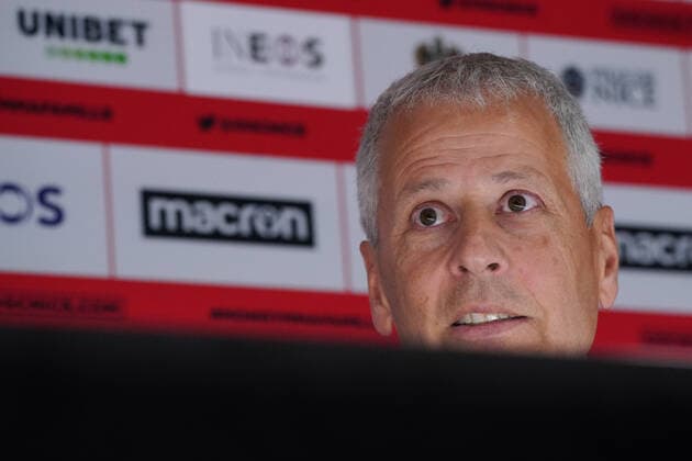 Lucien Favre (entraineur de l™OGC Nice) FOOTBALL : Lucien Favre nouvel entraineur de l™OGC Nice - ConfÃ rence de presse - Nice - 27 06 2022 NorbertScanella Panoramic 