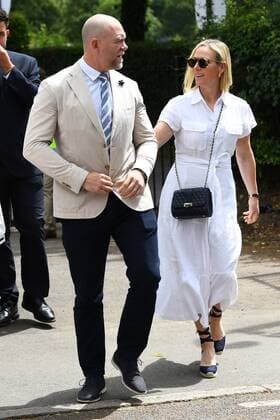 Mandatory Credit: Photo by James Veysey Shutterstock (13002287j) Mike Tindall and Zara Phillips Wimbledon Tennis Championships, Day 2, The All England Lawn Tennis and Croquet Club, London, UK - 28 Jun 2022 Wimbledon Tennis Championships, Day 2, The All England Lawn Tennis and Croquet Club, London, UK - 28 Jun 2022  Copyright: xJamesxVeysey Shutterstockx 13002287j
