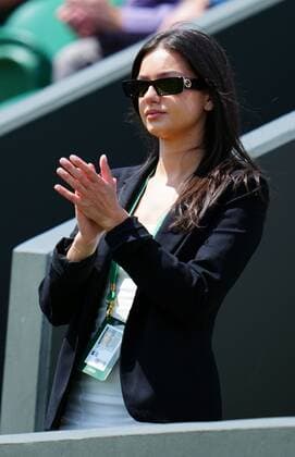 Mandatory Credit: Photo by Javier Garcia Shutterstock (13002021cb) Costeen Hatzi watching Nick Kyrgios on No.3 Court Wimbledon Tennis Championships, Day 2, The All England Lawn Tennis and Croquet Club, London, UK - 28 Jun 2022 Wimbledon Tennis Championships, Day 2, The All England Lawn Tennis and Croquet Club, London, UK - 28 Jun 2022  Copyright: xJavierxGarcia Shutterstockx 13002021cb