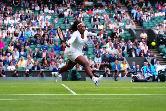 Mandatory Credit: Photo by Javier Garcia Shutterstock (13002021kg) Serena Williams during her first round match Wimbledon Tennis Championships, Day 2, The All England Lawn Tennis and Croquet Club, London, UK - 28 Jun 2022 Wimbledon Tennis Championships, Day 2, The All England Lawn Tennis and Croquet Club, London, UK - 28 Jun 2022  Copyright: xJavierxGarcia Shutterstockx 13002021kg