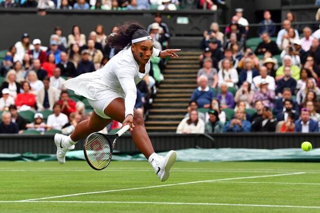 Mandatory Credit: Photo by James Veysey Shutterstock (13002287fz) Serena Williams during her first round match Wimbledon Tennis Championships, Day 2, The All England Lawn Tennis and Croquet Club, London, UK - 28 Jun 2022 Wimbledon Tennis Championships, Day 2, The All England Lawn Tennis and Croquet Club, London, UK - 28 Jun 2022  Copyright: xJamesxVeysey Shutterstockx 13002287fz