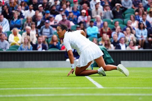 Mandatory Credit: Photo by Javier Garcia Shutterstock (13002021ly) Harmony Tan during her first round match Wimbledon Tennis Championships, Day 2, The All England Lawn Tennis and Croquet Club, London, UK - 28 Jun 2022 Wimbledon Tennis Championships, Day 2, The All England Lawn Tennis and Croquet Club, London, UK - 28 Jun 2022  Copyright: xJavierxGarcia Shutterstockx 13002021ly