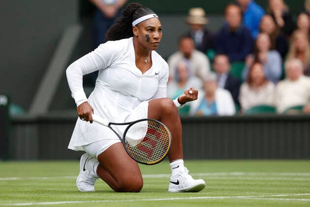 Serena Williams (USA) macht die Faust und jubelt, Jubel, Freude, Emotion Tennis - Wimbledon 2022 - Grand Slam ITF ATP, Tennis Herren WTA, Tennis Damen - AELTC - London - - Great Britain - 28 June 2022. Copyright: xJuergenxHasenkopfx