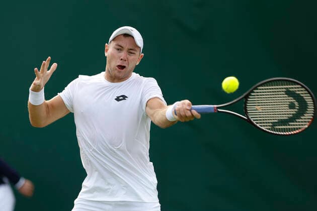 Dominik Koepfer Tennis - Wimbledon 2022 - Grand Slam ITF ATP, Tennis Herren WTA, Tennis Damen - AELTC - London - - Great Britain - 28 June 2022. Copyright: xJuergenxHasenkopfx