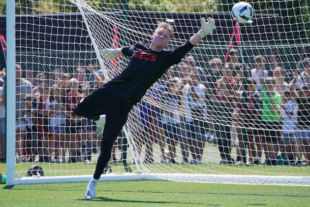 Marcin Bulka (OGC Nice) FOOTBALL : Reprise de l™entrainement de l™OGC Nice - Nice - 29 06 2022 NorbertScanella Panoramic 