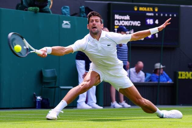 Mandatory Credit: Photo by Javier Garcia Shutterstock (13008249ag) Novak Djokovic during his second round match Wimbledon Tennis Championships, Day 3, The All England Lawn Tennis and Croquet Club, London, UK - 29 Jun 2022 Wimbledon Tennis Championships, Day 3, The All England Lawn Tennis and Croquet Club, London, UK - 29 Jun 2022  Copyright: xJavierxGarcia Shutterstockx 13008249ag