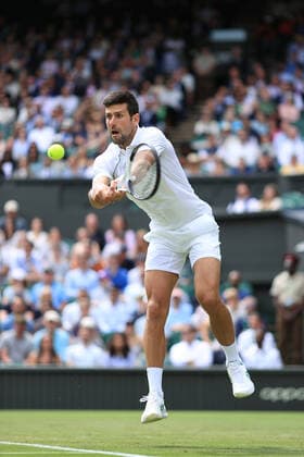 Tennis - Wimbledon (Day 3) 29th June 2022 - Tennis - Wimbledon (Day 3) - Novak Djokovic (SRB) in action during his Gentlemen s Singles 2nd Round match against Thanasi Kokkinakis (AUS) - Photo: Simon Stacpoole Offside. London UK Copyright: xSimonxStacpoolexOffside
