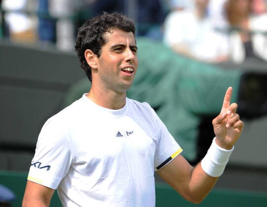 Tennis - 2022 Wimbledon Championships - Week One - Day Two (Wednesday) - All England Lawn Tennis Club, Wimbledon - Wednesday 29th June 2022 Cameron Norrie v Jaume Munar Jaume Munar 