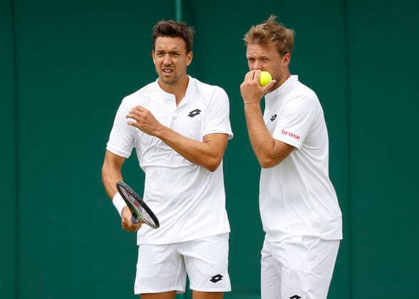 Kevin Krawietz und Andreas Mies, Herren Doppel Tennis - Wimbledon 2022 - Grand Slam ITF ATP, Tennis Herren WTA, Tennis Damen - AELTC - London - - Great Britain - 29 June 2022. Copyright: xJuergenxHasenkopfx