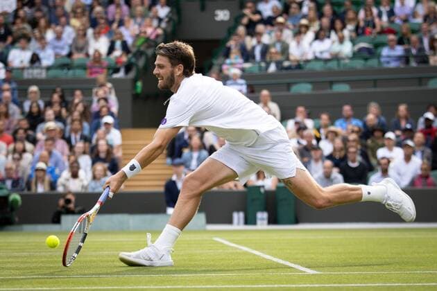 Mandatory Credit: Photo by Ella Ling Shutterstock (13008247cu) Cameron Norrie during his second round match Wimbledon Tennis Championships, Day 3, The All England Lawn Tennis and Croquet Club, London, UK - 29 Jun 2022 Wimbledon Tennis Championships, Day 3, The All England Lawn Tennis and Croquet Club, London, UK - 29 Jun 2022  Copyright: xEllaxLing Shutterstockx 13008247cu
