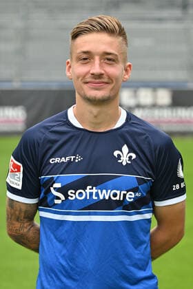 29.06.2022, xfux, Fussball 2.Bundesliga, SV Darmstadt 98 Fototermin Porträttermin 2022 23 xptt, emonline, emspor, v.l. Marvin Mehlem, SV Darmstadt 98, 2.BL, Porträttermin 2022 2023 (DFL DFB REGULATIONS PROHIBIT ANY USE OF PHOTOGRAPHS as IMAGE SEQUENCES and or QUASI-VIDEO) Darmstadt