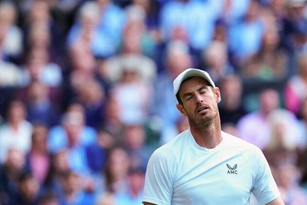 Mandatory Credit: Photo by Javier Garcia Shutterstock (13008249ik) Andy Murray during his second round match Wimbledon Tennis Championships, Day 3, The All England Lawn Tennis and Croquet Club, London, UK - 29 Jun 2022 Wimbledon Tennis Championships, Day 3, The All England Lawn Tennis and Croquet Club, London, UK - 29 Jun 2022  Copyright: xJavierxGarcia Shutterstockx 13008249ik