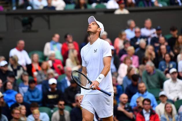 Mandatory Credit: Photo by James Veysey Shutterstock (13008248dx) Andy Murray during his second round match Wimbledon Tennis Championships, Day 3, The All England Lawn Tennis and Croquet Club, London, UK - 29 Jun 2022 Wimbledon Tennis Championships, Day 3, The All England Lawn Tennis and Croquet Club, London, UK - 29 Jun 2022  Copyright: xJamesxVeysey Shutterstockx 13008248dx