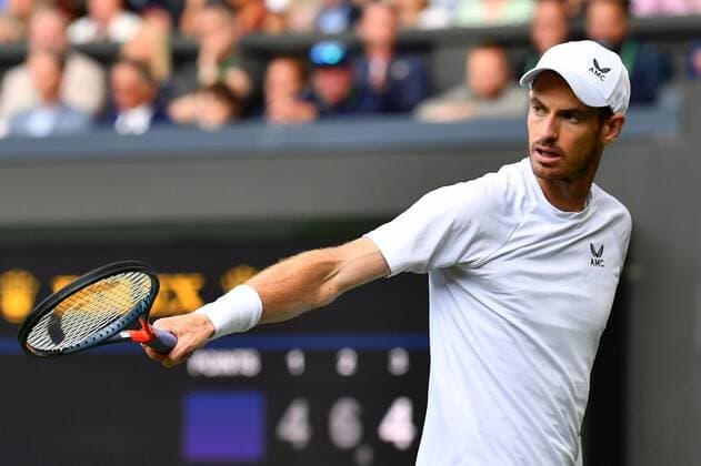 Mandatory Credit: Photo by James Veysey Shutterstock (13008248et) Andy Murray during his second round match Wimbledon Tennis Championships, Day 3, The All England Lawn Tennis and Croquet Club, London, UK - 29 Jun 2022 Wimbledon Tennis Championships, Day 3, The All England Lawn Tennis and Croquet Club, London, UK - 29 Jun 2022  Copyright: xJamesxVeysey Shutterstockx 13008248et