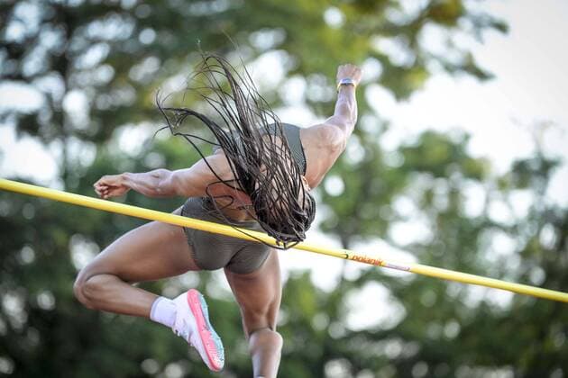 Sport Themen der Woche KW26 Sport Bilder des Tages LIEGE, BELGIUM - JUNE 29 : THIAM Nafi BEL during the High Jump Women at the Athletics International Meeting of the Province de Liege on June 29, 2022 in Liege, Belgium, 29 06 2022 ( Meeting International d AthlÃ tisme de la Province de Liege -2022 PhotoNews Panoramic 