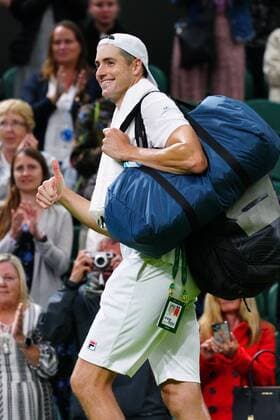 Mandatory Credit: Photo by Javier Garcia Shutterstock (13008249kl) John Isner leaving Centre Court after victory in his second round match Wimbledon Tennis Championships, Day 3, The All England Lawn Tennis and Croquet Club, London, UK - 29 Jun 2022 Wimbledon Tennis Championships, Day 3, The All England Lawn Tennis and Croquet Club, London, UK - 29 Jun 2022  Copyright: xJavierxGarcia Shutterstockx 13008249kl
