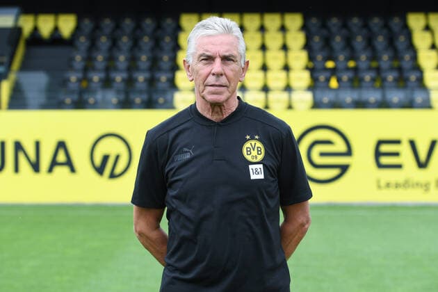 Borussia Dortmund II; 3.Liga, Porträttermin 2022 2023 Harald Völkel ( Betreuer )
