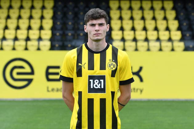 Borussia Dortmund II; 3.Liga, Porträttermin 2022 2023 Moritz Broschinski