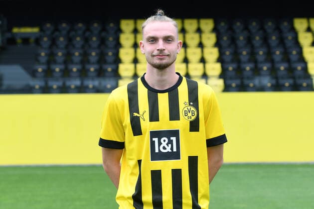 Borussia Dortmund II; 3.Liga, Porträttermin 2022 2023 Bradley Fink