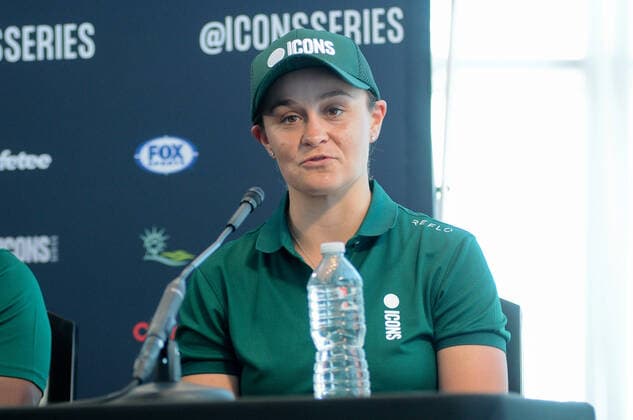 June 29, 2022, Jersey, NJ, United States: Ash BArty attends the Icons Series press conference, PK, Pressekonferenz in Liberty National Golf Club, Jersey City. Jersey United States - ZUMAs197 0161810489st Copyright: xEfrenxLandaosx