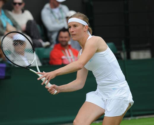 Championships - Week One - Day Two (Thursday) - All England Lawn Tennis Club, Wimbledon - Thursday 30th June 2022 Womens Doubles Anett Kotaveil and Shelby Rogers (USA) v Vivian Heisen (Ger) and Samantha Murray Sharan (GBR) Vivian Heisen (Ger) 